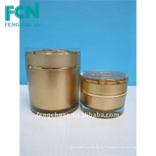 acrylic cosmetic jar with gold lid 50ml round cosmetic packaging high end